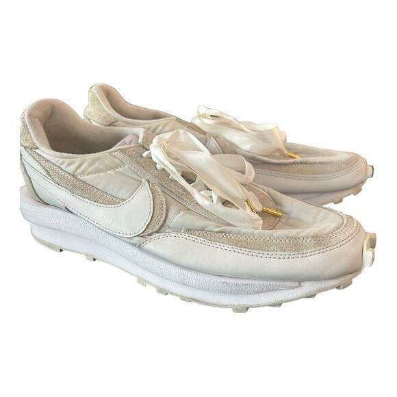 Nike x Sacai LD Waffle White Nylon Shoe Mens 10.5 - Picture 1 of 15